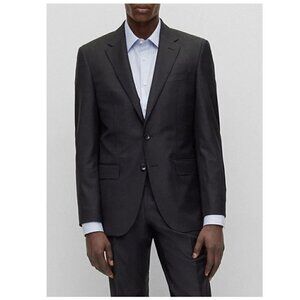 Hugo Boss Paolini Dark Grey Wool Sport Coat Blazer Suit Jacket Men's Size 38 R